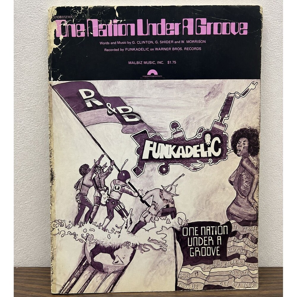 1978 Funkadelic One Nation Under A Groove Sheet Music George Clinton P-Funk